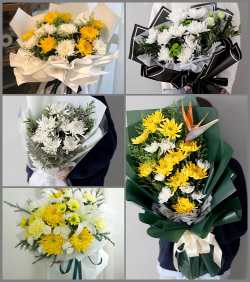 河南郑州上街区峡窝镇白事花束代送